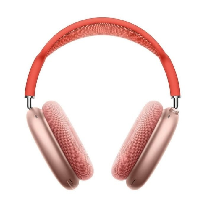 Pink and coral AirPods Max headphones