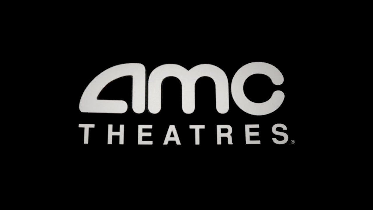 AMC Theatres logo on a black background
